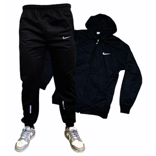 Conjunto Jaqueta + Calça Corta Vento Masculina Semi Forrada impermeável Em Alta