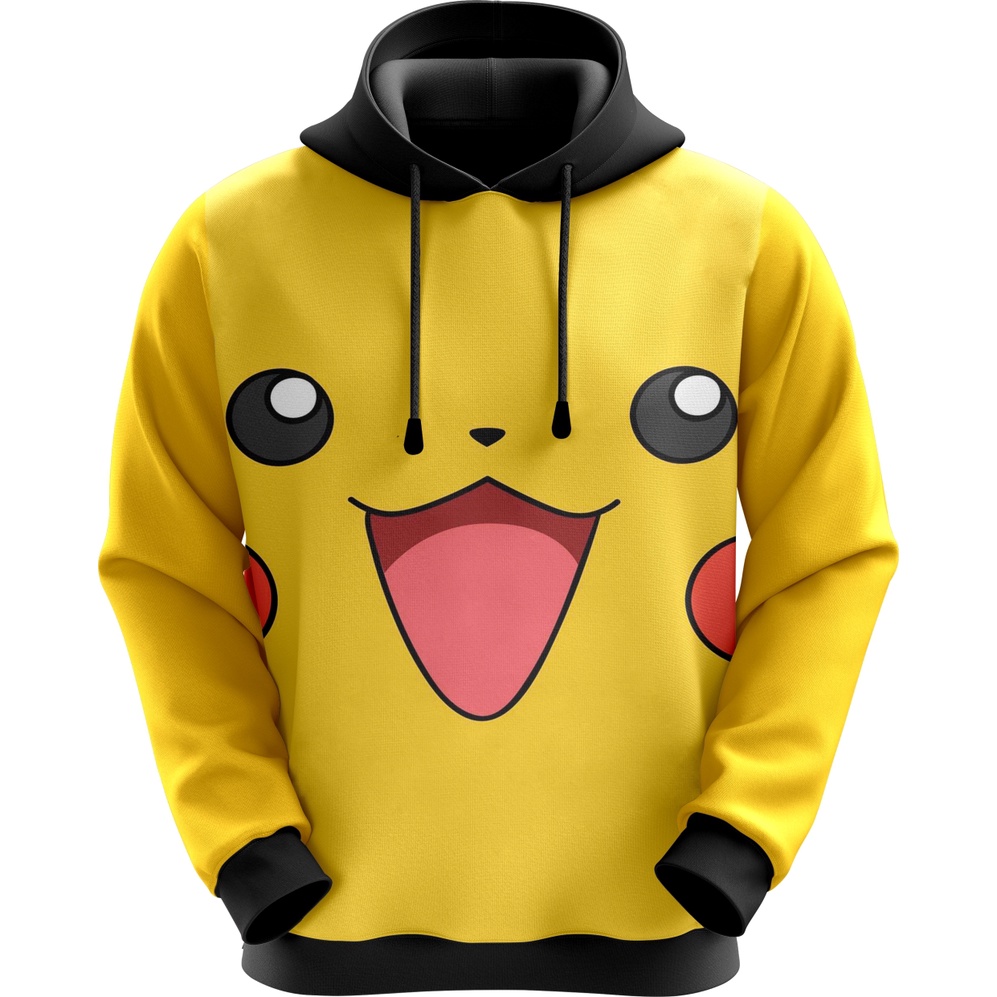 Blusa De Moletom Full Unissex Pikachu Pokémon Jogo Pronta Entrega