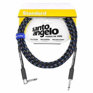 Cabo Guitarra Violão Santo Angelo L Textil P10 X P10 4,57m