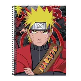 Caderno 10 Matérias Boruto Anime Naruto Universitário – Papelaria Giga