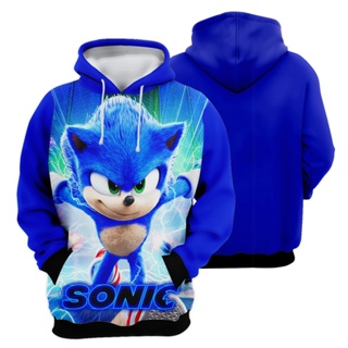 Blusa Frio Moletom Sonic Desenho Jogo Menino Infantil Kids 9