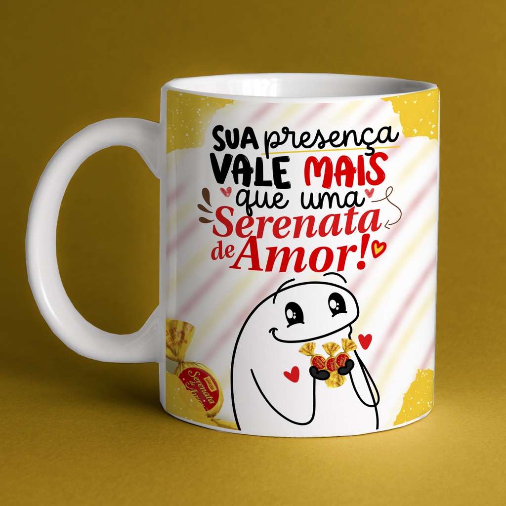 Kit Caneca Meme Flork Amor