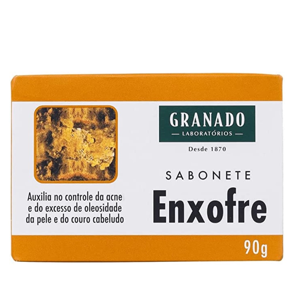 Sabonete de Enxofre Granado - 90g - Pele com Acne, Espinhas e Oleosa ...