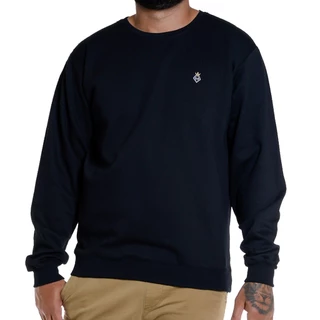 Blusa Moletom De Frio Unissex Sem Capuz Gola Careca Redonda