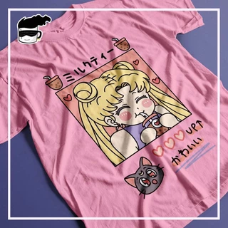 Blusa Serena Sailor Moon Unissex Anime Rosa