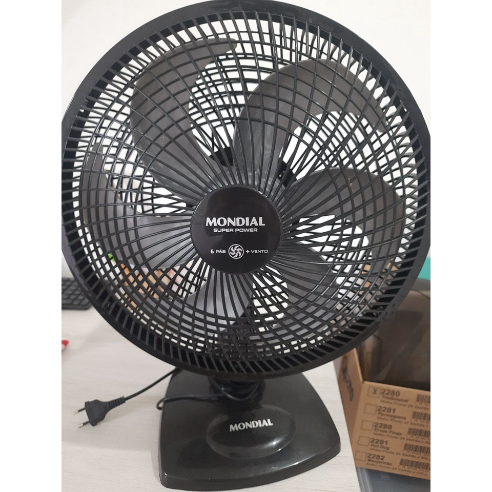 Ventilador De Mesa Mondial Super Power VSP-30-B - 30cm 3 Velocidades ...