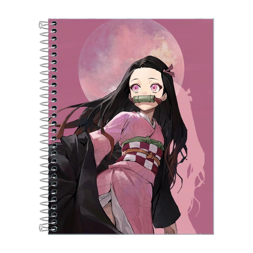 Caderno Nezuko 1 Matéria 80Fls Capa Dura Demon Slayer