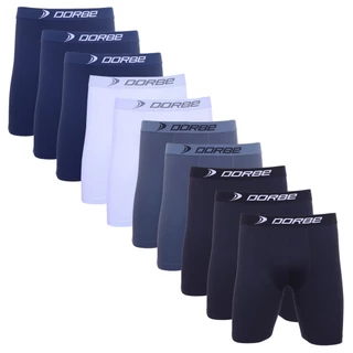 Kit 10 Cuecas Long Leg Algodão Dorbe Não Enrola Original Masculina Cueca Longa Cotton Boxer Box Masculino Ciclista Adulto Comprida