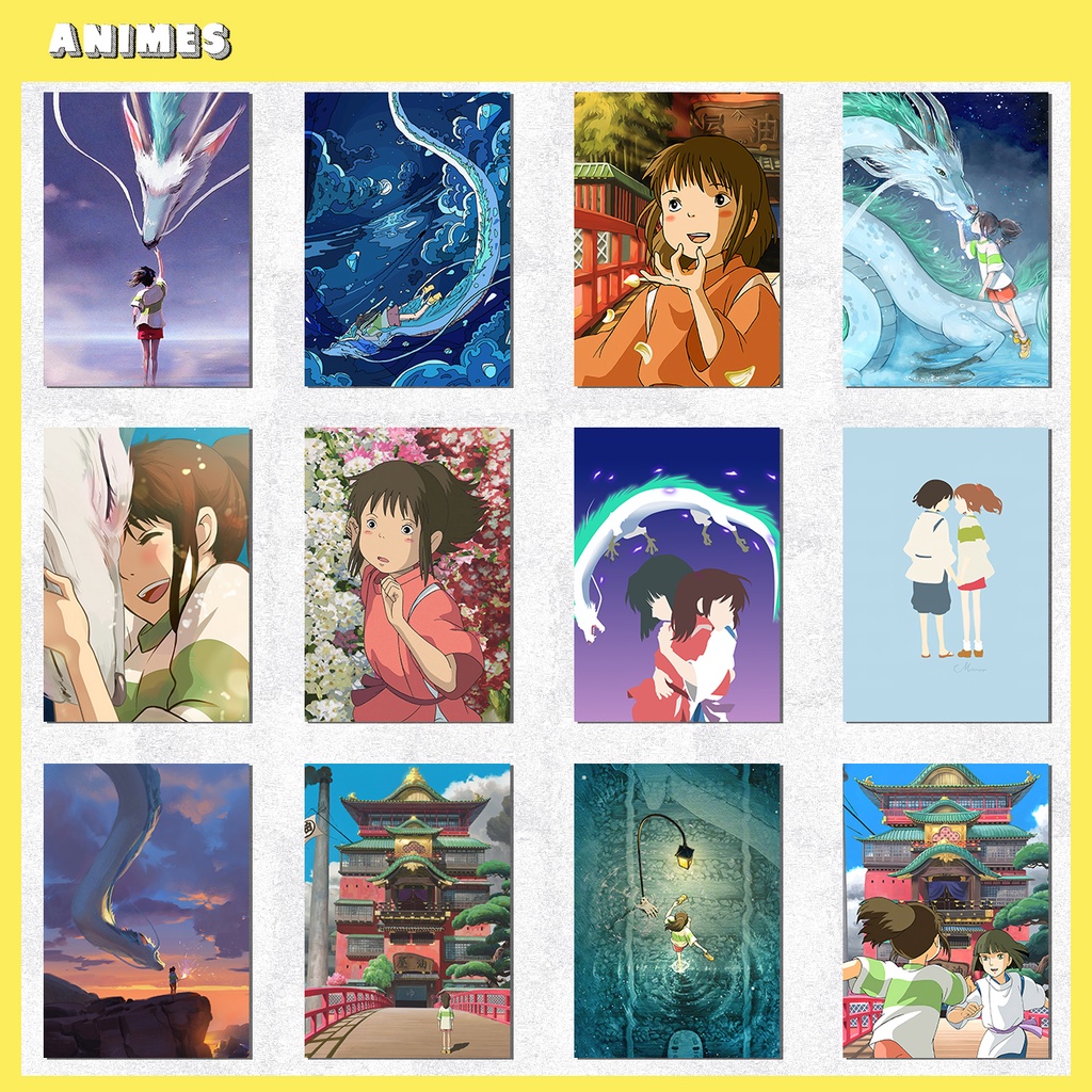 Placas Decorativas Quadros - A Viagem de Chihiro, Studio Ghibli Anime