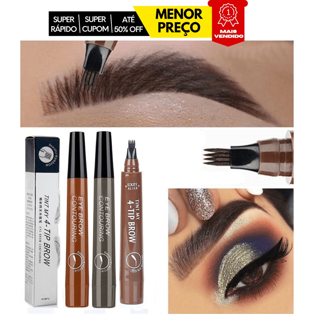 Caneta de Sobrancelha SUAKE Microblading/Tatuagem em 4 Cores