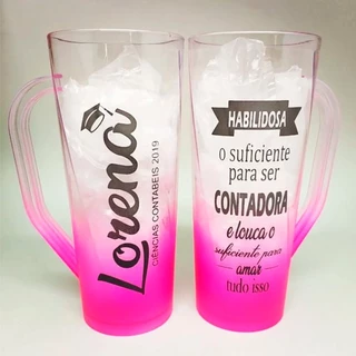 50 Copo com Alça Degradê 400 ml Personalizado