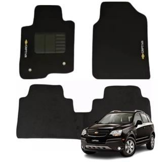 Jogo De Tapete Chevrolet Captiva 2008 2009 2010 2011 2012 2013 2014 2015 2016 2017 Carpete Sob Medida Personalizado Logo Original