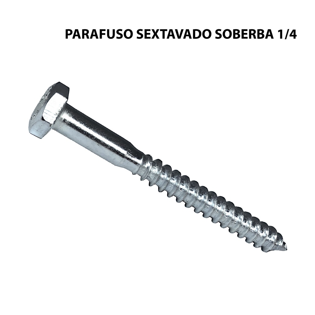 Parafuso Sextavado Rosca Soberba 1 4 Shopee Brasil