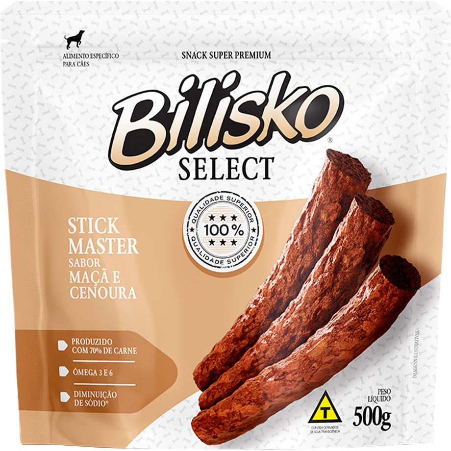 Petisco Bilisko Stick Maca E Cenoura 500g | Shopee Brasil