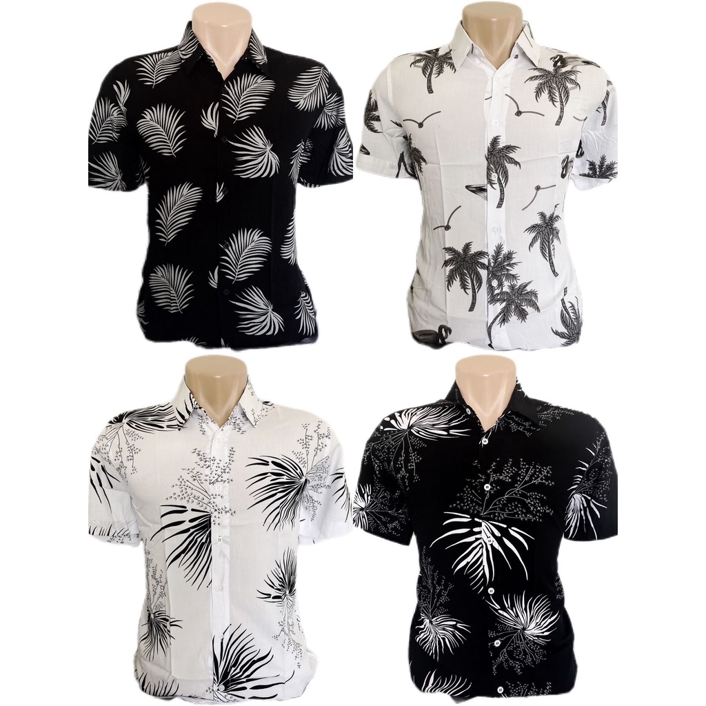 Camisa Social Floral Florida Masculina Havaiana Verão 2023