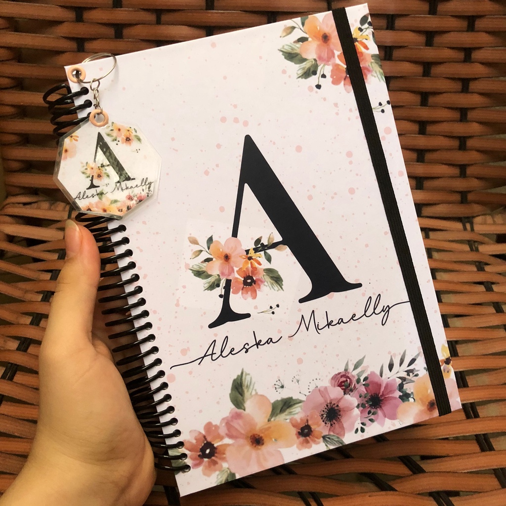 Agenda Personalizada Com Nome Na Capa | Mini Planner | Floral | Shopee ...