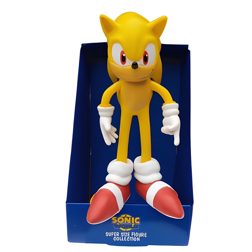 Lançamento Boneco Brinquedo Action Figure Sonic 2 Super Grande Super Size -  23cm S8
