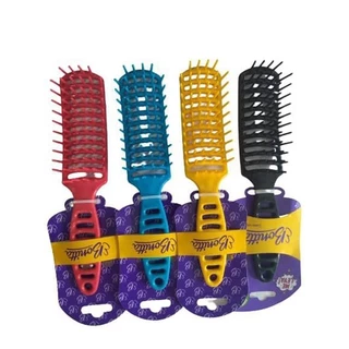Escova retangular plastica Vazada Linha Pop Color Bonitta cores variadas