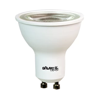Lâmpada de LED Dicroica MR16 GU10 7W Luz Amarela 127v - Branco Quente 3000k - Dimerizavel - Ideal Para Lustres e Luminarias