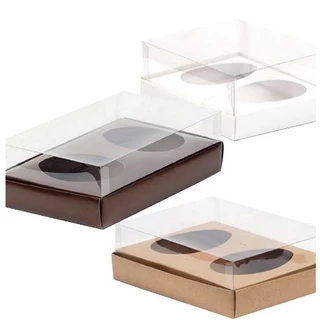 Kit 20 Caixas para Ovo de Colher Duplo 100g - 150g - 20x13x8,8cm