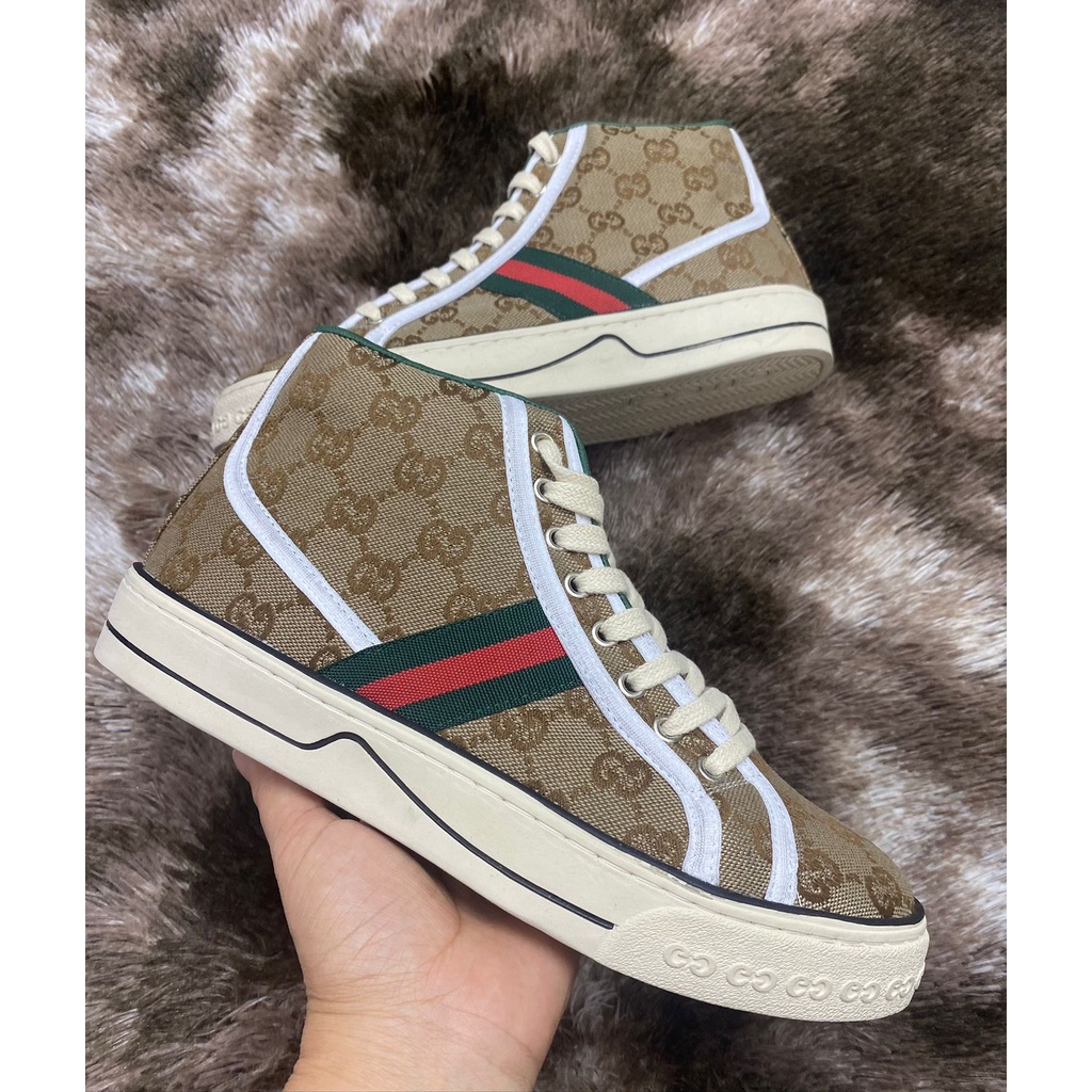 Sapatênis Gucci Cano Alto Famoso Masculino | Shopee Brasil