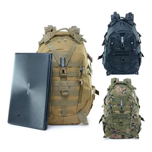 Mochila Tática Militar 40l Impermeável Com Compartimento para notebook