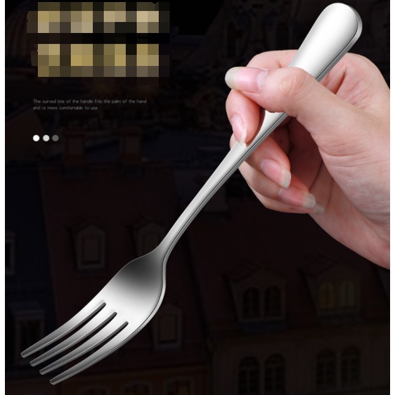 12 Unidade Garfo De Jantar Aço Inox Material Seguro Reutilizável Delicado Polimento Processo De Polimento