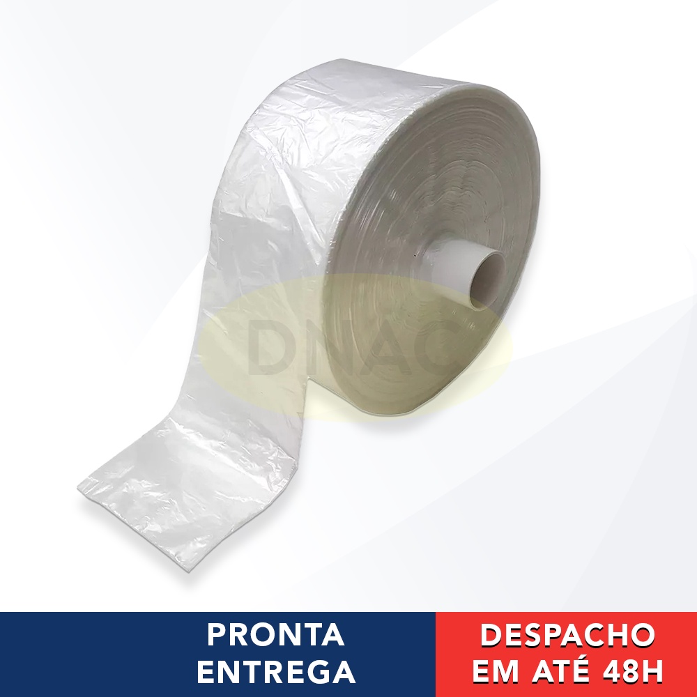 Bobina Picotada Saco Plástico Transparente Fundo Estrela 33x45cm - 1 Unidade