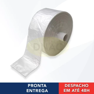 Bobina Picotada Saco Plástico Transparente Fundo Estrela 33x45cm - 1 Unidade