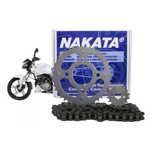 Kit Relação Transmissão Nakata Dafra Riva 150 2012-2013