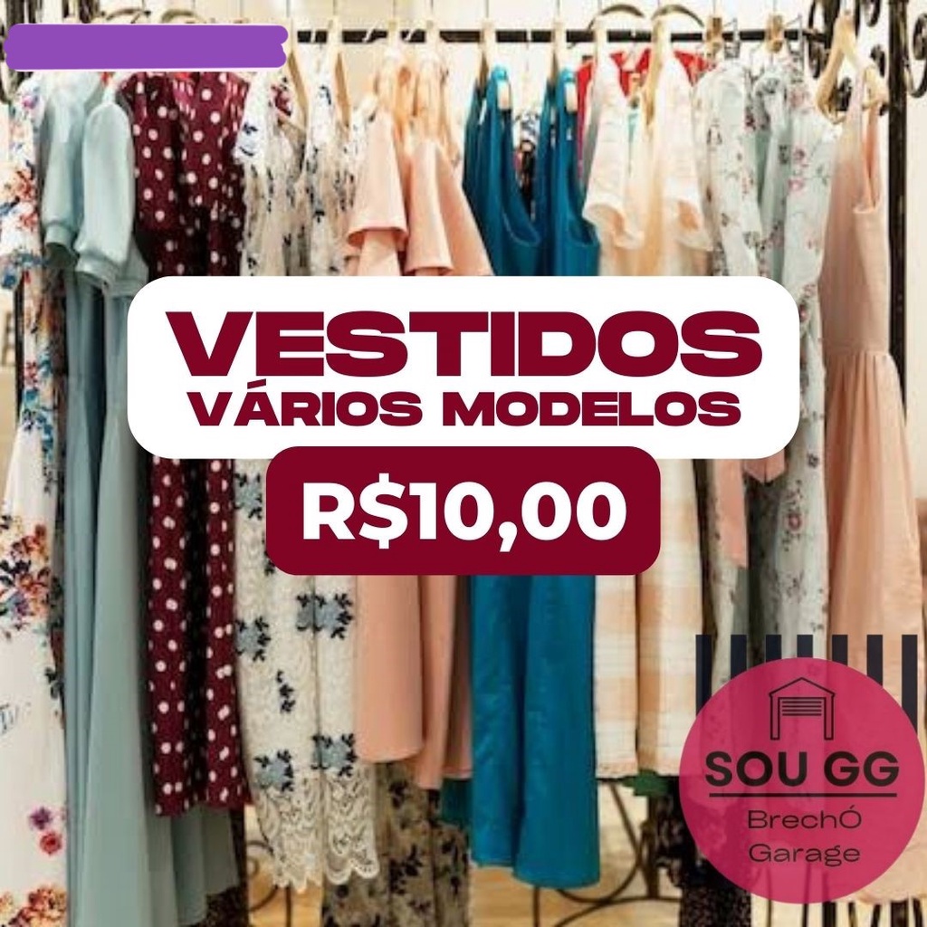 Vestidos Usados Brechó Vestido Casual Boho Social Tamanhos Variados Moda Feminina Promoção Bazar Importado com Forro e Ziper Manga 3/4 Cores Estampas Geométrico