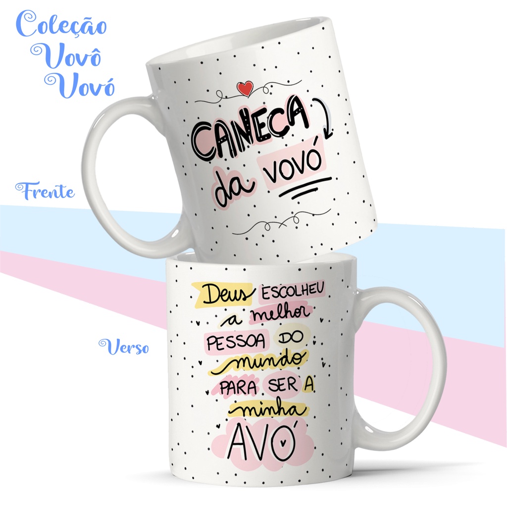 Caneca do Vovó Personalizada para Presente Vó Lembrancinha Avó Avós