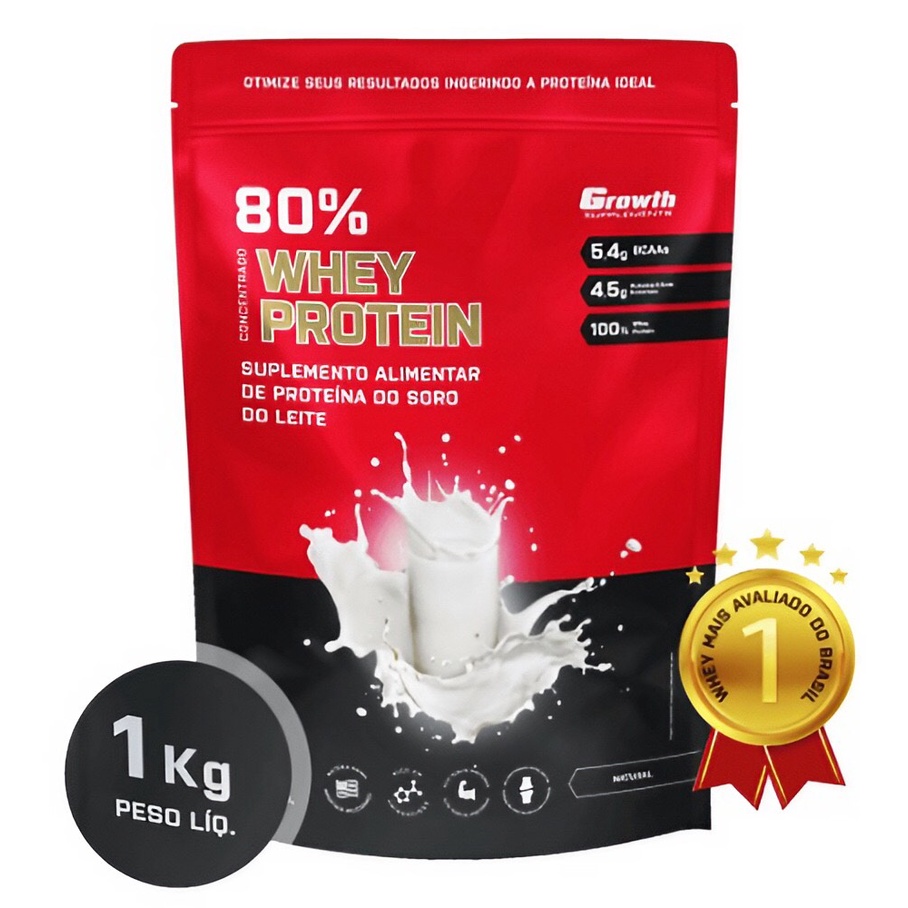 Whey Protein Concentrado Kg Original Growth Supplements Envio Imediato Shopee Brasil