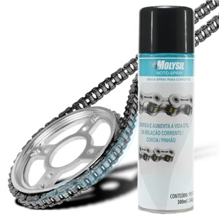 Graxa Líquida Spray Lubrificante para Corrente 300ml Molysil P07501 Molykote