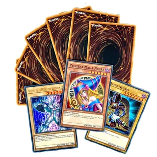 Yugioh Lote de Cartas Originais TCG 50 Cartas Jogo Mago Negro Dragão Branco Deuses Egípicios em Oferta na Shopee