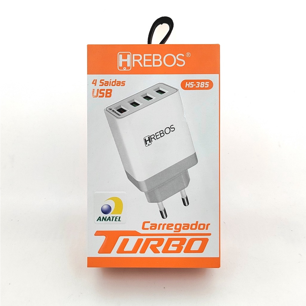 CARREGADOR 3+1 USB hs-385 - Homologado pela ANATEL | Shopee Brasil