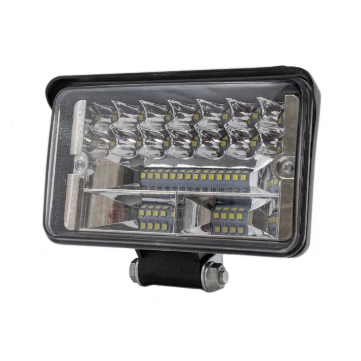 Farol Led Milha 108w 4'' Duas Fases Troller Jeep Caminhão 4x4 Lentes Spot e Flood