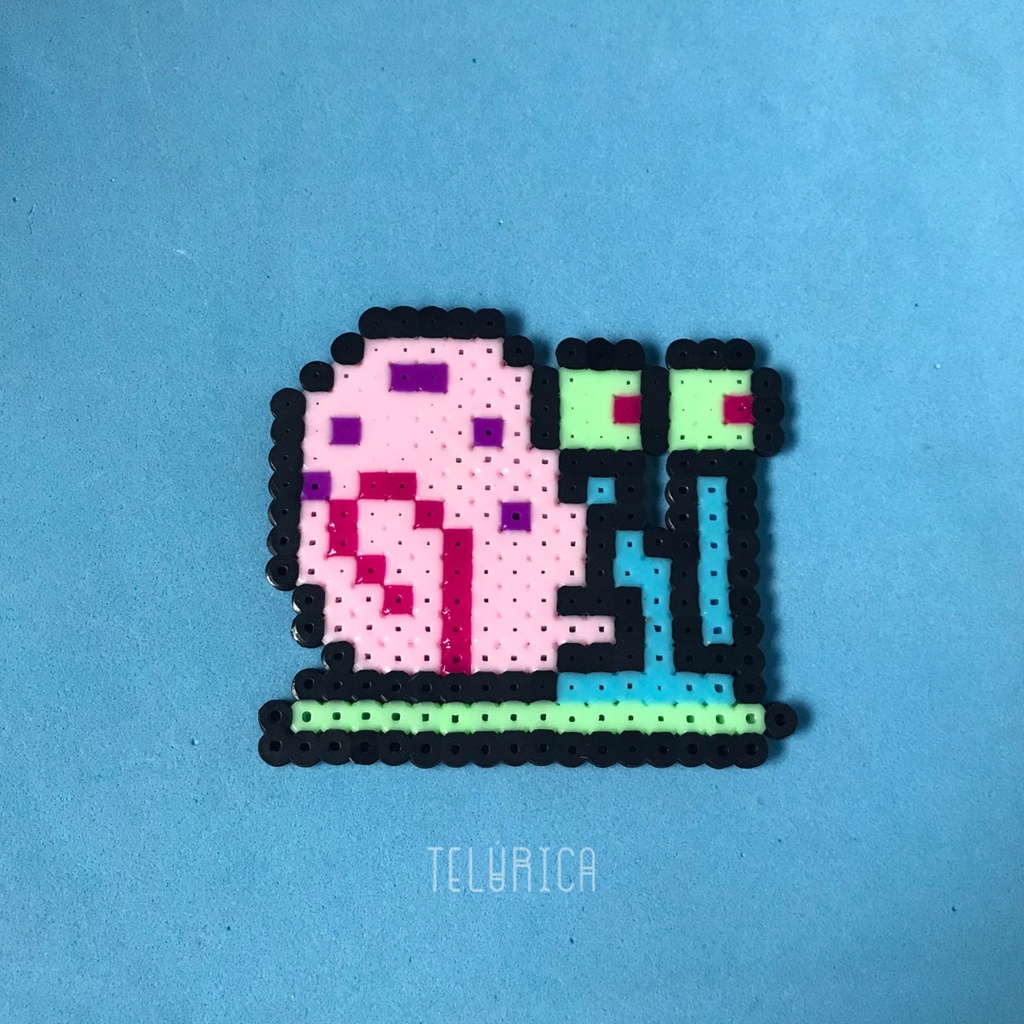 Gary (Bob Esponja) - Adesivo de Parede em Pixel Art | Shopee Brasil