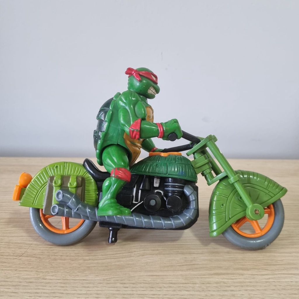 Boneco Tartarugas Ninjas - TMNT - Rafael com Moto - Playmates 1991 ...