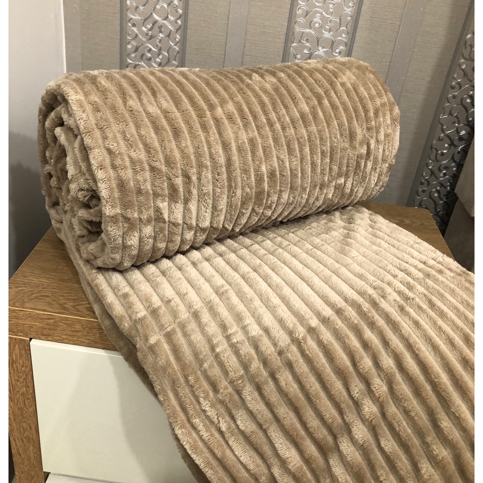 Manta Canelada Soft Plush Casal King Antialérgica 2,80 x 2,50