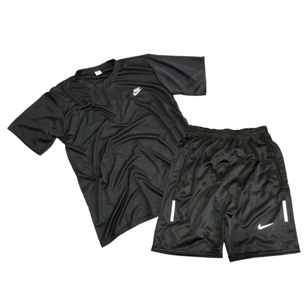 Kit 1 Camiseta Dryfit + 1 Bermuda Short Com Bolsos Laterais - Masculina -  Esportiva - Leve e Conforto - Escorrega o Preço