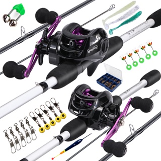 Carretilha de Pesca / Vara de pesca com carretilha Sougayilang 1.98M 18+1 bb 7.2:1 Max Drag 10KG