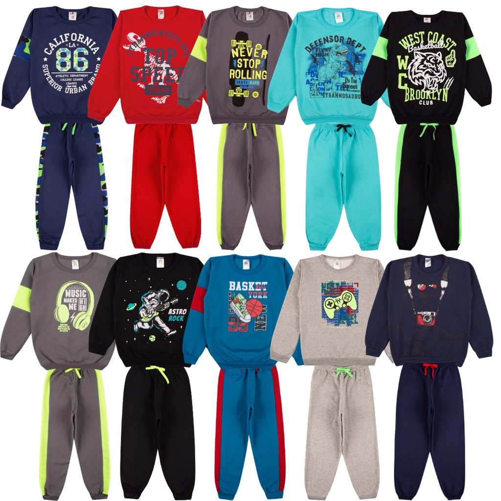 Kit Sortido 6 Peças de Roupas Masculino Infantil Inverno – 3