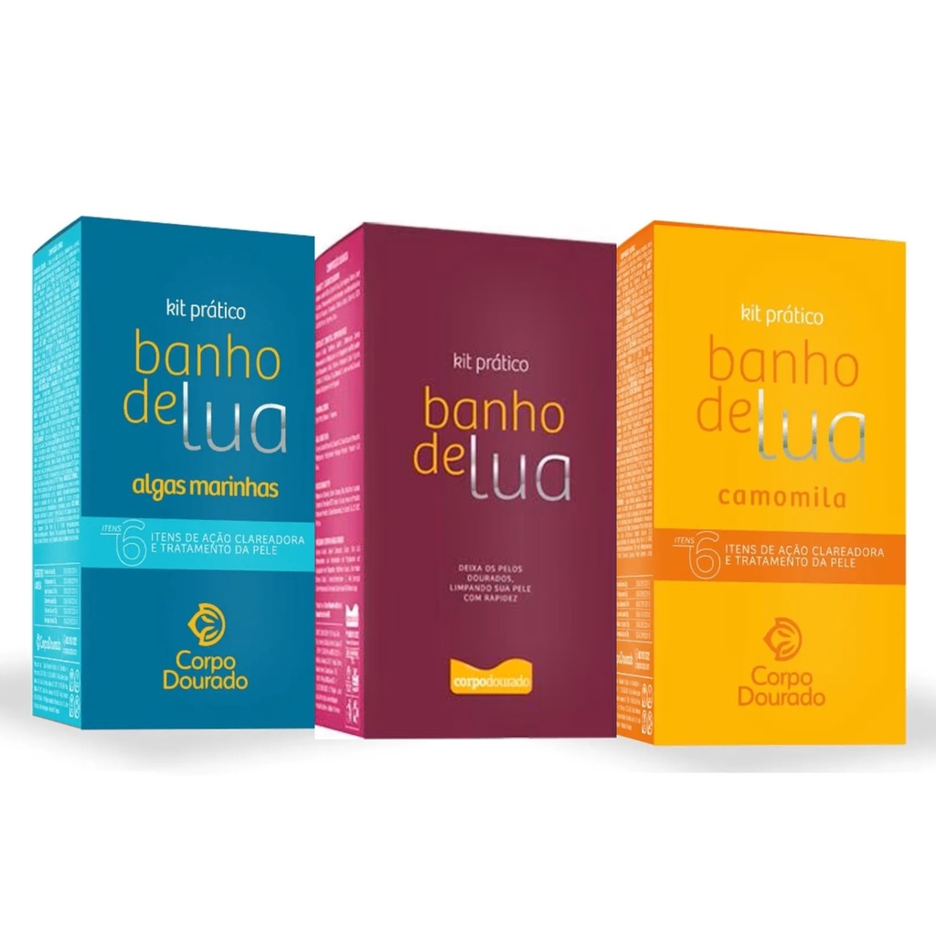 Kit Prático Banho De Lua Corpo Dourado 6 Itens Shopee Brasil 4327