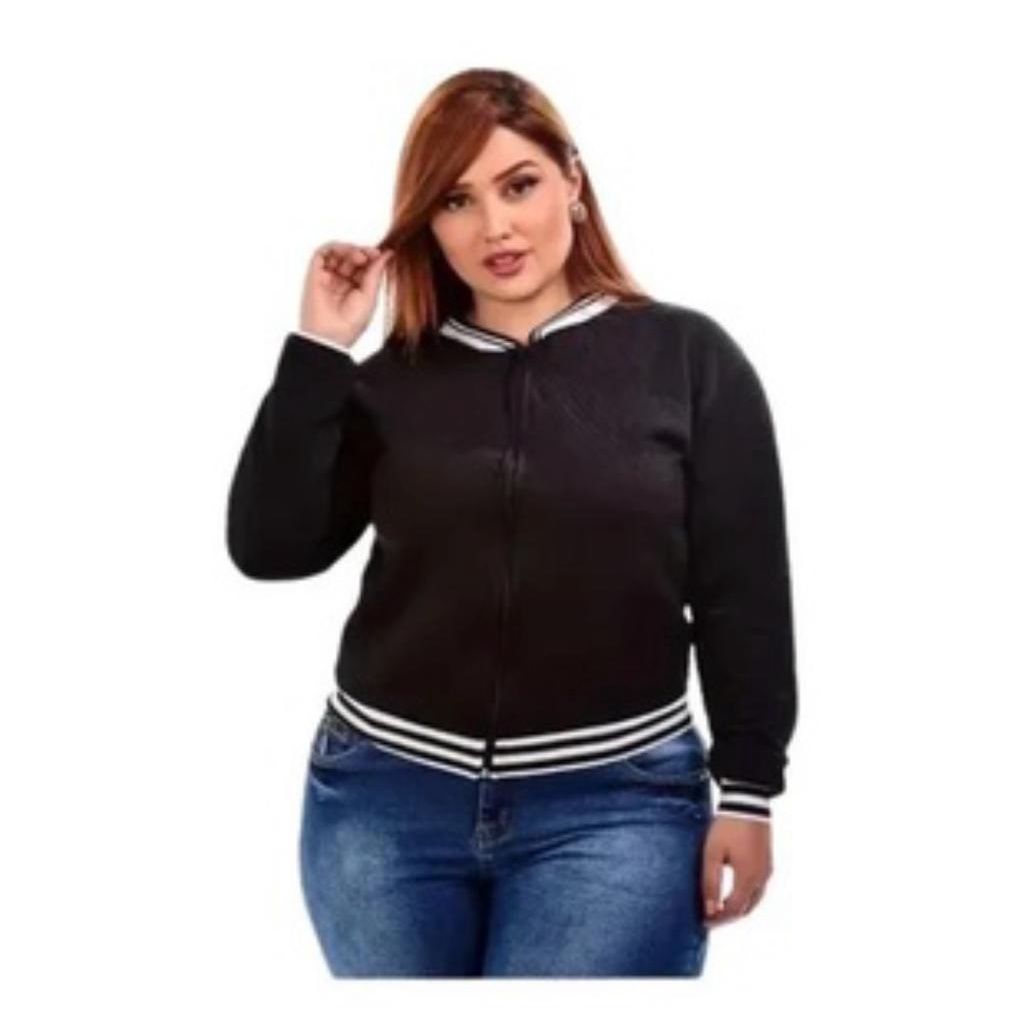 Jaqueta Bomber Plus Size Feminina G1 G2 G3