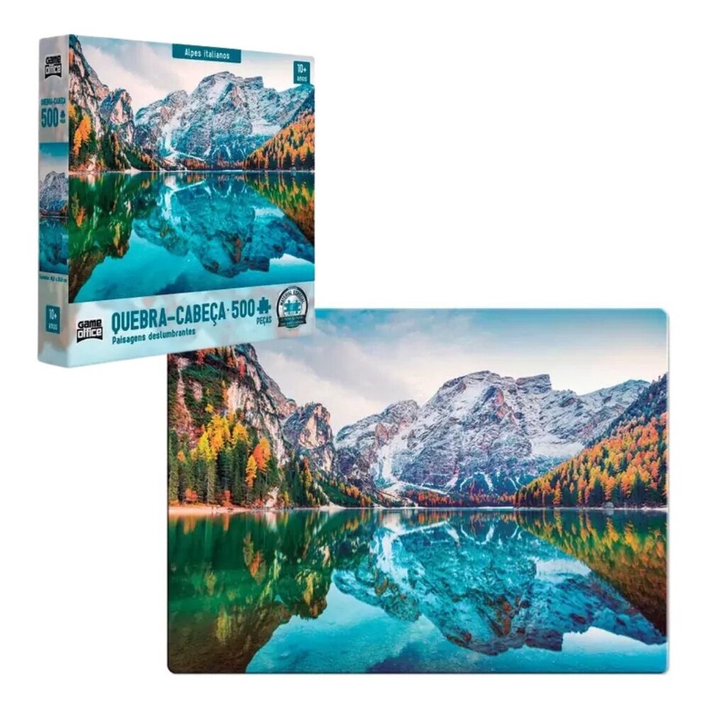 Quebra Cabeça Paisagens Alpes Italianos 500 Peças - Game Office ...