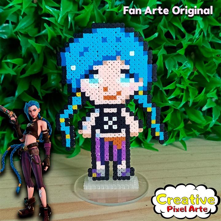 Jinx League of Legends Pixel Arte - Totem Decorativo | Shopee Brasil