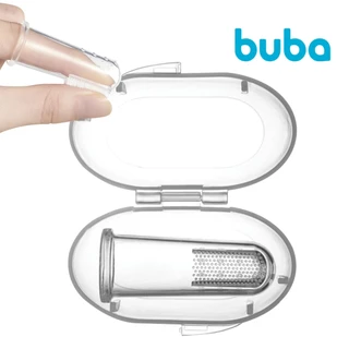 Massageado de Gengiva Bebê com Capinha Escova de Silicone Buba