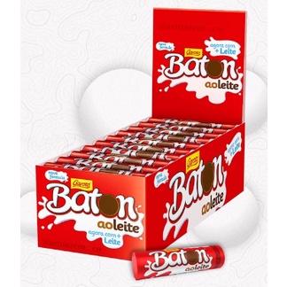 KIT BATOM DE CHOCOLATE AO LEITE GAROTO PASCÓA - CHOCOLATE + RASPADINHA