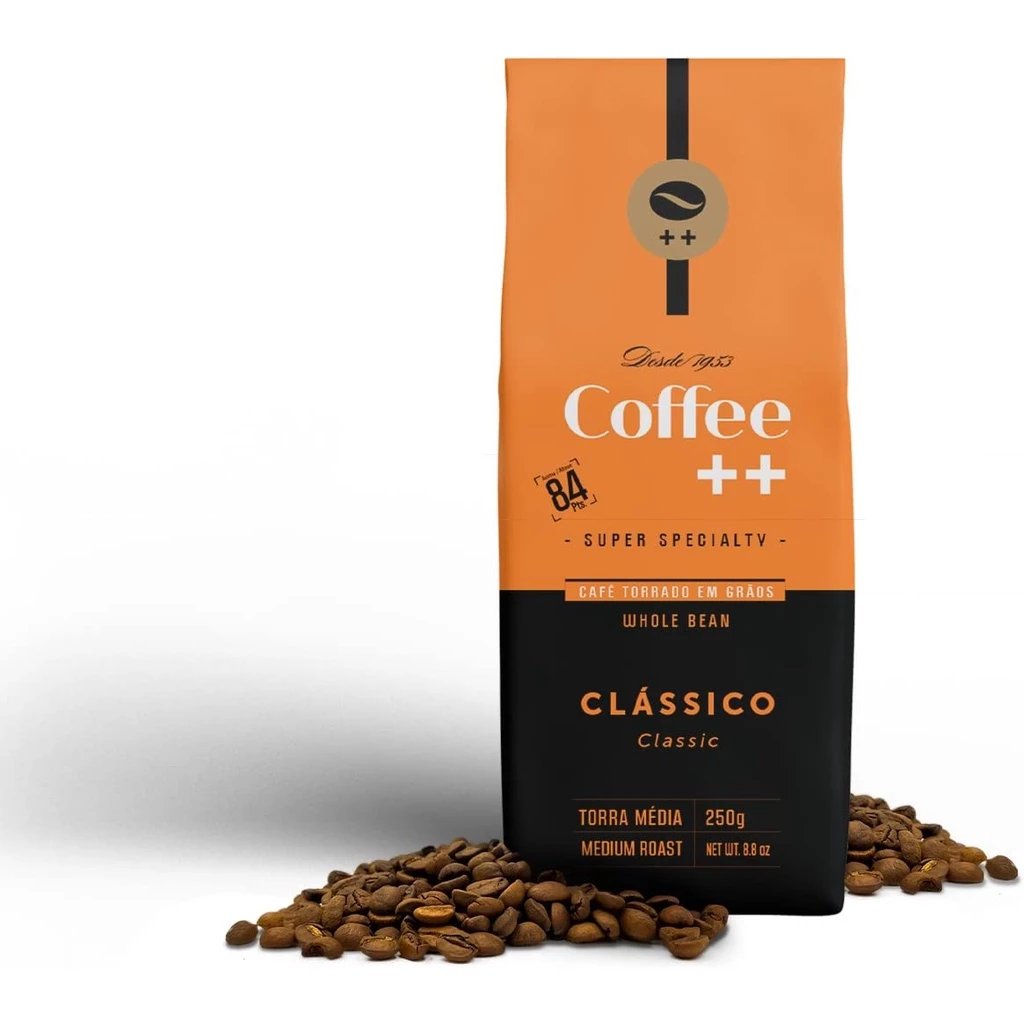 Café Especial em Grãos Coffee Mais Clássico - 100% Arábica - Torra Média - 250g